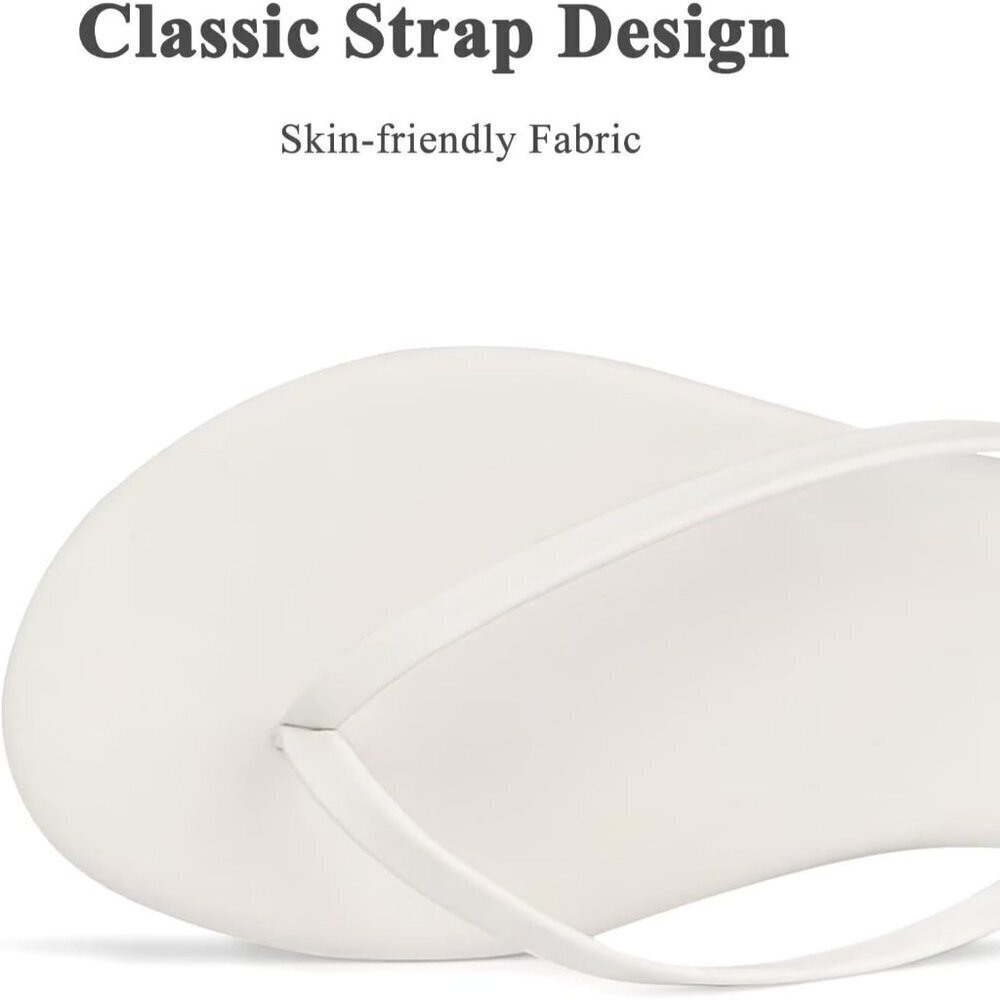 🆕 Flat Leather Thong Sandals Women’s Comfy Dressy Flip Flops - Picture 3 of 5